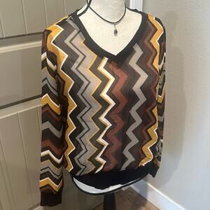 MISSONI x Target Chiffon Blouse sz M